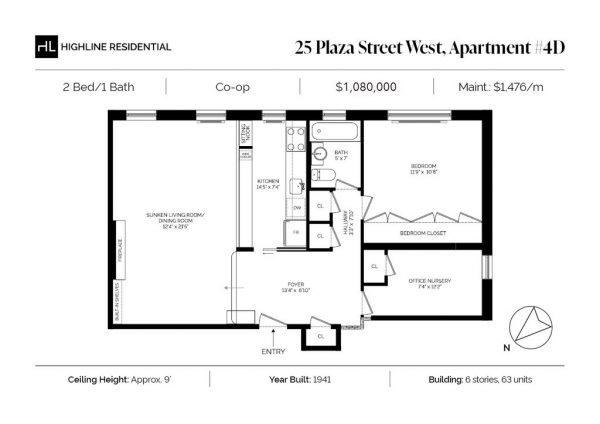 25 Plaza Street West, Unit 4D
