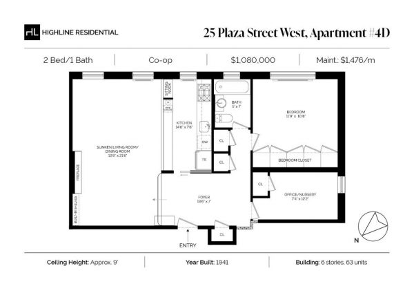 25 Plaza Street West, Unit 4D